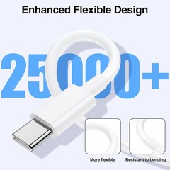 2pack 10ft USB C to C Cable, 60W Type C Fast Charging Cord for iPhone 17 16 15 P