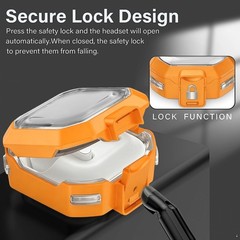 Shock-Proof TPU Protective Cover Case for Galaxy Buds 4 & 4 Pro (2026) – Orange