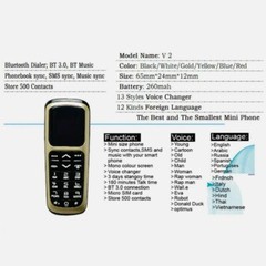 Unlocked Smallest V2 Supper Mini GSM Cell Mobile Diale Phones Keyboard phone