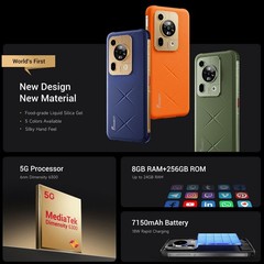 6.88 inch FOSSiBOT F112 PRO 5G Rugged Phone Android 14 Mobile Waterproof Global