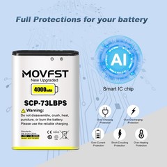 SCP-73LBPS Replacement Battery,4000mAh New 0 Cycle High Capacity Battery Compati