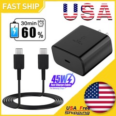 Ungrade 45W Super Fast Wall PD Charger &Cable For Samsung Galaxy S20/S21/S2/S23⚡