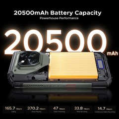 DOOGEE V MAX PLAY 5G Projector Rugged Phone Android 15 Mobile AI Camera Outdoors