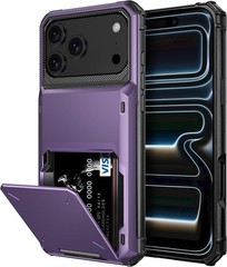 iPhone 17 Pro Max Case Wallet with Card Holder Dual Layer Heavy Duty Shockproof