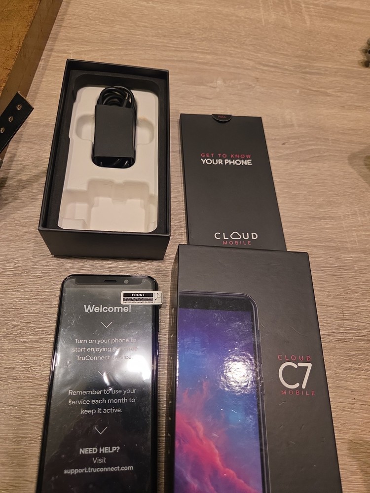 Cloud Mobile Stratus C7 16GB 4G LTE Android Smart Phone For Parts Or Repair