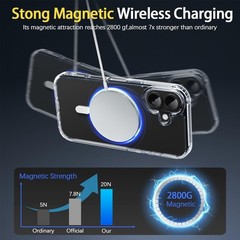 iPhone 17 Case 6.3&Prime; Shockproof Protective Phone Cover Compatible with Mag Safe