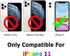 Slim Clear Bumper Case for iPhone 11, Shockproof Protective Cover 6.1 Inch