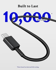 25W Fast Charging Type-C Charger Block 10ft for Galaxy S25/S24 Ultra