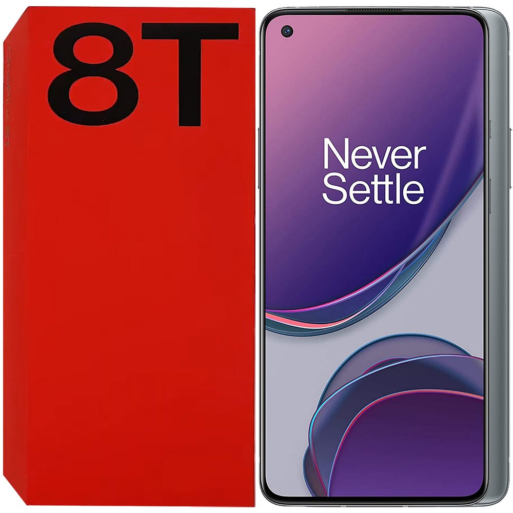 BNIB OnePlus 8T Dual-SIM 256GB+12GB RAM Lunar Silver Factory Unlocked 5G GSM