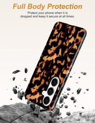 Cute Brown Aesthetic Magnetic Case for Samsung Galaxy S26 Ultra, Tortoise Shell