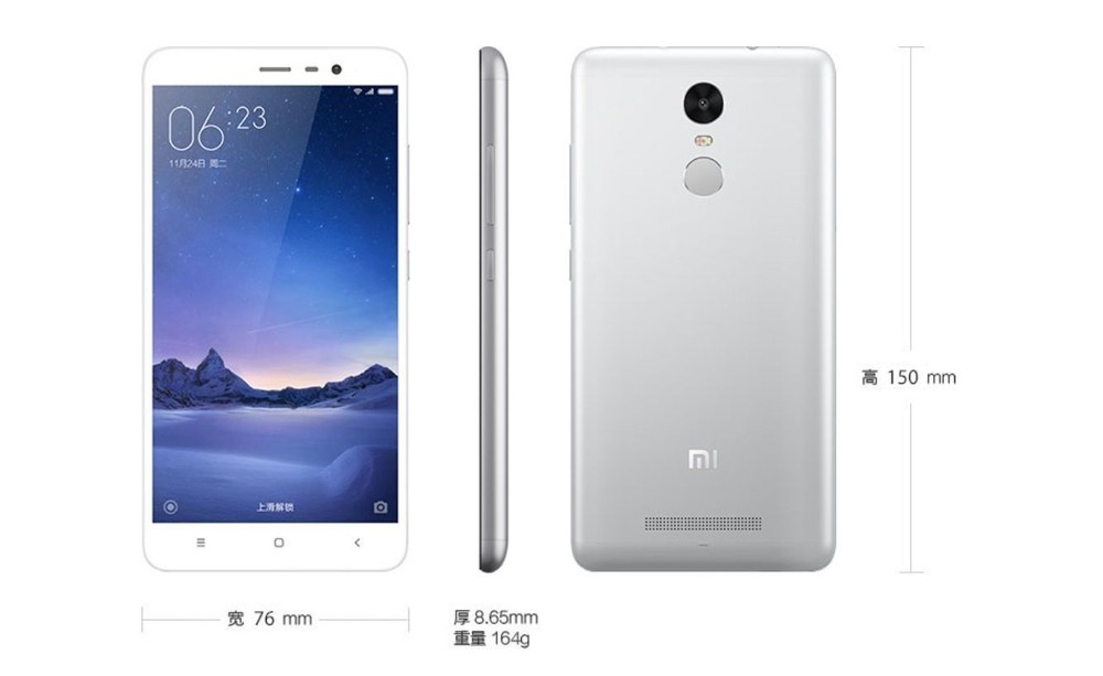Red Mi Redmi Note 3 Dual SIM 16&32GB ROM 2GB&3GB RAM Android 5.5&Prime; Phone 4G