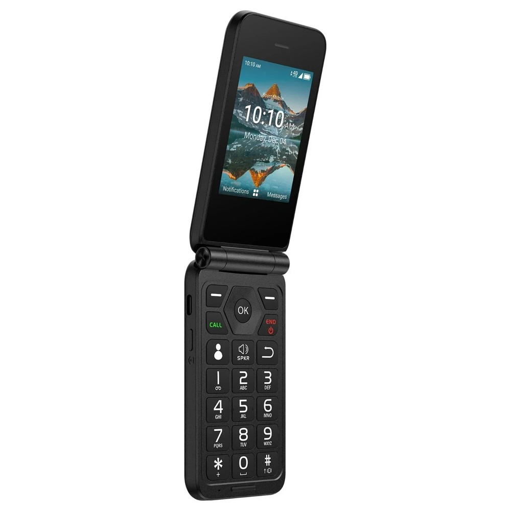 Boost Mobile Summit Flip Phone Bundle Dual 2.8&Prime; Display Cell Phone