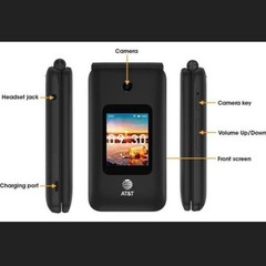 AT&T CINGULAR FLIP IV 4GB PHONE U102AA 4G LTE *Used-Good W/BOX*