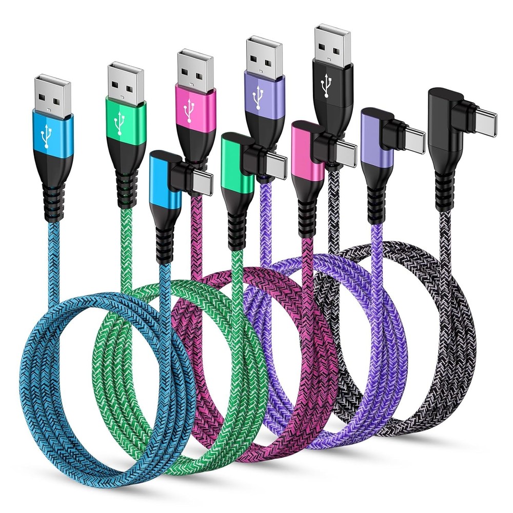 5 Pack 3.1A USB-C Fast Charger for Samsung Galaxy S26 S25 Ultra 6ft