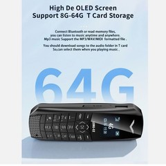 J60 Unlocked Simple Mini Mobile Cell Phones Card Dial 4G GSM Bluetooth MP3 Phone