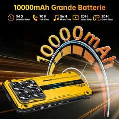 OUKITEL 2026 WP60 Rugged Smartphone 5G 10000mAh Android Phone 7.2 in 24GB+256GB