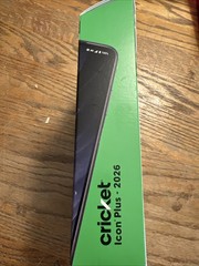 CRICKET WIRELESS ICON PLUS 64GB, 4GB RAM (Prepaid), Black – Brand New