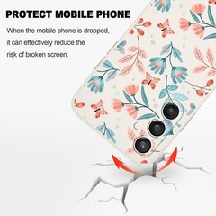 Samsung Galaxy S23 FE 5G Phone Cover Internal Flocking Soft Silicone Case – Leaf