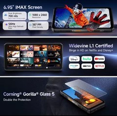 Ulefone Armor 30 Rugged Phone 24G+512G 6.95&Prime; 50MP/64MP Night Vision 12800mAh NFC