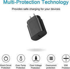 2-Pack 25W USB-C Fast Wall Charger for Samsung S25/S24/S23/S22/S21 Ultra