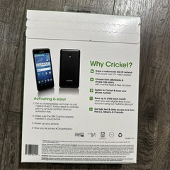 New Kyocera Hydro VIEW 4G LTE android 8gb CRICKET WIRELESS Black cell Waterproof