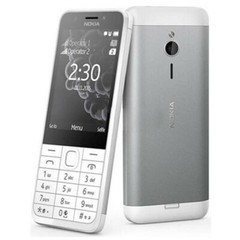 Nokia 230 Black/White (Unlocked) Dual-Sim 2G Classic Button Mobile Phone