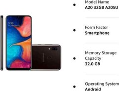 Brand New✨Samsung Galaxy A20✨SM-A205U 32GB+ 3GB Black 6.4&Prime; Unlocked Smartphone