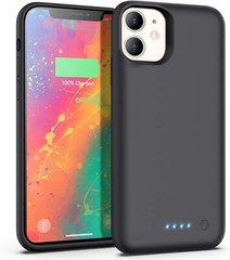 For iPhone 11 Battery Case, iPhone 11 6.1 inc,6800mAh Portable External ,Black