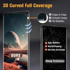 2+2 Pack for Samsung Galaxy S10 Protective Film, Tempered Glass for Camera Lens