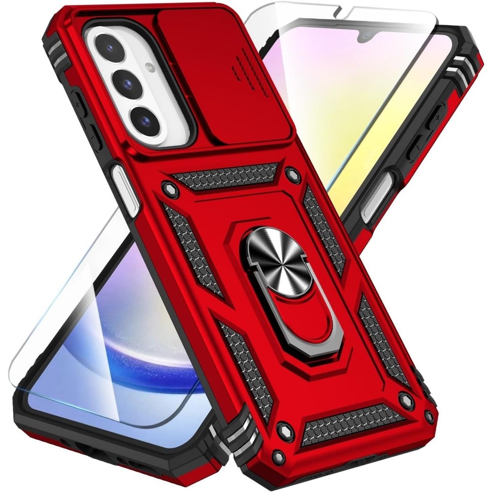 Phone Case for Samsung Galaxy A26 5G with HD Screen Protector & Kickstand