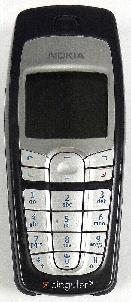 Nokia 6010 – Dark Blue and Silver ( AT&T / Cingular ) Cellular Phone / BLC-2