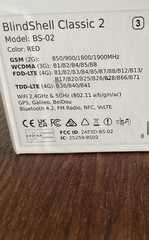 Blindshell Classic 2 (red) In Box Fair Condition Locked To T-mobile For Parts