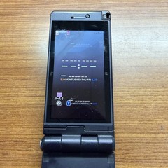 Panasonic P906i Black docomo Flip Cell Phone Mobile Retro Mobile Suit Gundam