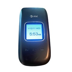 Pantech Breeze III 3 Gray Blue AT&T P2030 Basic Flip Camera Cell Phone Bundle