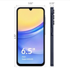 (VERIZON) Samsung Galaxy A15 5G SM-A156U 64GB Blue Black – A GRADE