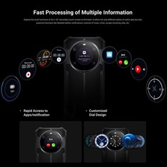 Unlock 4G LTE Rugged Phone Rear Screen Android 15 Outdoor Mobile FOSSiBOT F109S