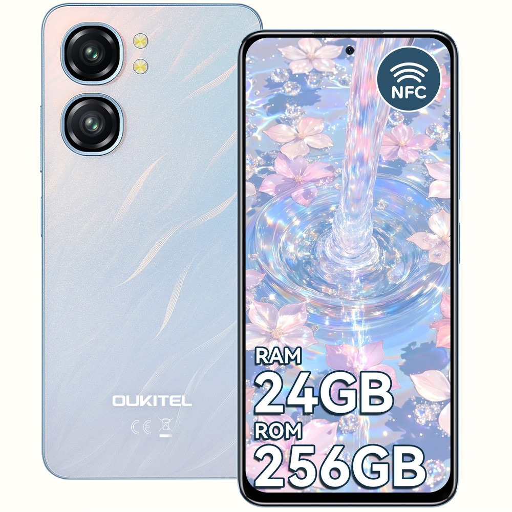 OUKITEL C58 Pro Cell Phone 24GB+256GB/1TB 5150mAh 6.7&Prime; HD+ 50MP+8MP NFC T-Mobile