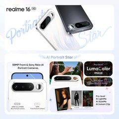 realme 16 5G (White, 256 GB 12GB RAM) Dimensity 6400 Turbo 6.57&Prime; Gobal Version.