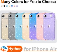 Clear Glitter Sparkly Bling Case for iPhone Air, Cute Soft TPU Shockproof Cover