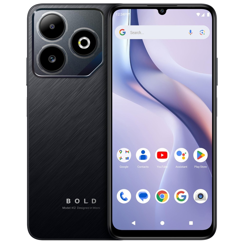 Bold K12 | 2025 | Unlocked | 6.8” HD+ 120Hz Infinity Display | 50MP Main + 8M…