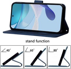 1. For Motorola Edge 2025 5G Edge 60 Fusion 5G Shockproof Wallet Case, Blue 2.