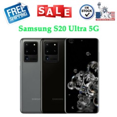 NEW Samsung Galaxy S20 Ultra 5G 6.9&Prime; SM-G988U 128GB Fully Unlocked – ALL COLORS