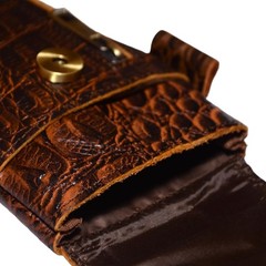 Leather Phone Holster – Genuine Full-Grain Buffalo Leather Cell Phone Holsters f
