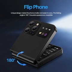 SERVO A50 Pro Flip Phone Dual SIM Card GSM Electric Torch Automatic Call Recordi