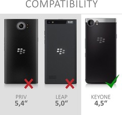 BlackBerry KEYone (Key1) Case – Soft Slim Protective TPU Silicone Cover – Black