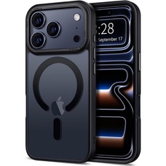 iPhone 17 Pro Case Soft TPU Shockproof Protective Phone Cover Frosted Black