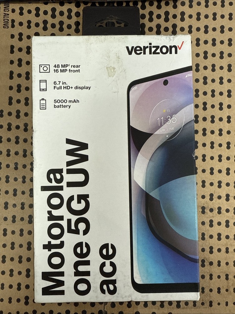 Verizon Prepaid Motorola One 5G Ace 64GB 48MP 6.7&Prime; Display Brand New Sealed