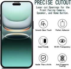 2 Pack Tempered Glass Screen Protector for iPhone 14 Pro Max 6.7&Prime; Anti Scratch F