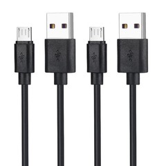 2 Pack Micro USB Fast Charger Adapter for Samsung Galaxy A15, S7, 3ft