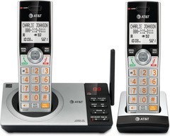 CL82207 DECT 6.0 2 Handset Cordless Phone for Home with Answering Machine Silver